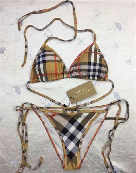 burberry swimsuit women|Burberry dupe bikini.